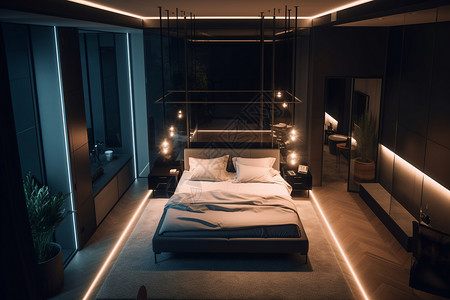 现代极简家居卧室图片