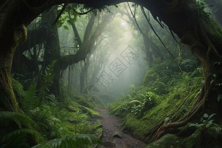 神秘的丛林深处图片