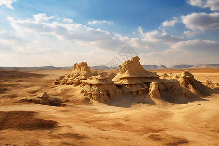 沙漠的自然风景图片