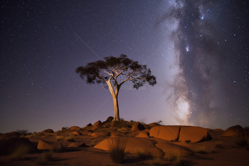 夜晚的星空图片