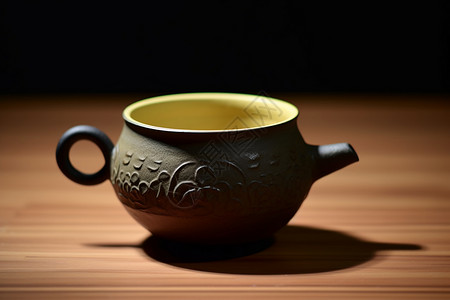 一个中国式茶具背景图片