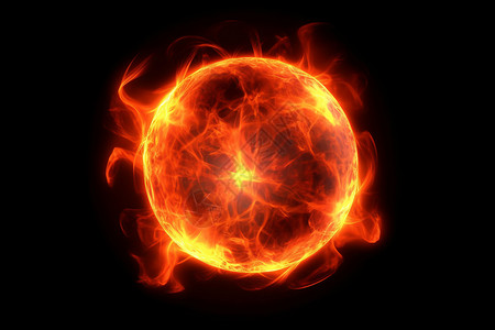 燃烧火焰特效太阳燃烧模拟设计图片