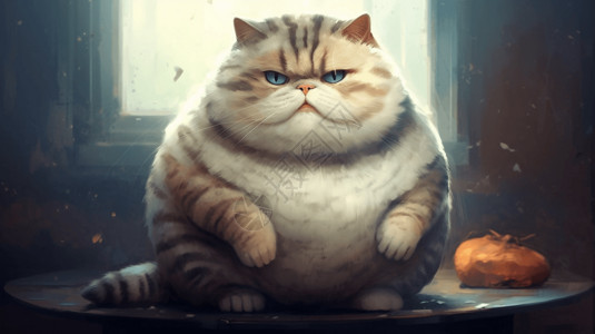 肥肥的小猫图片