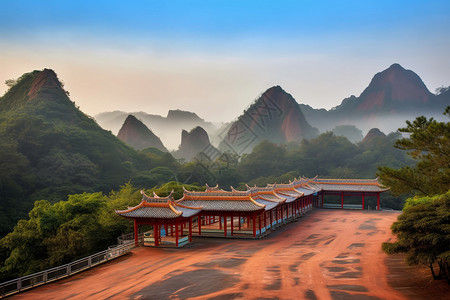 淮源风景区阳源山风景区背景