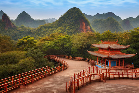 原始地貌丹霞地貌自然景区背景