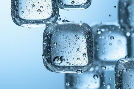 液体冰块设计背景图片