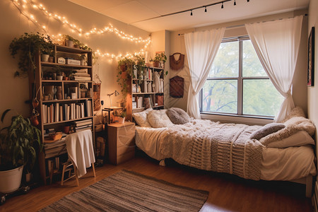 单身公寓卧室空间图片