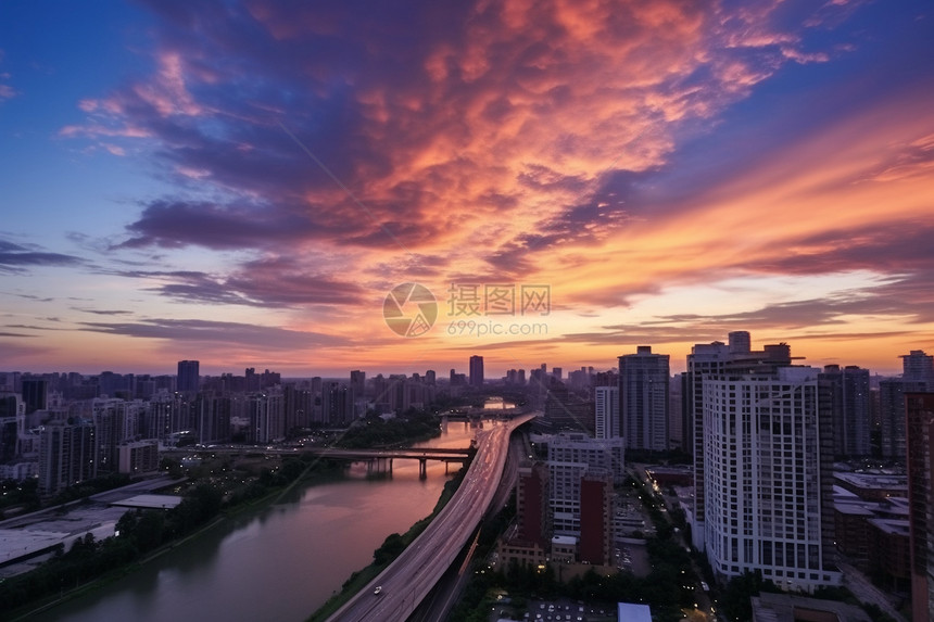 现代城市建筑风景图片