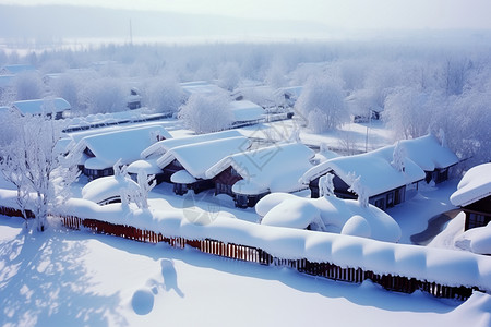 雪乡的美丽风景高清图片