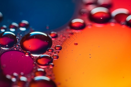 彩色的水滴背景图片
