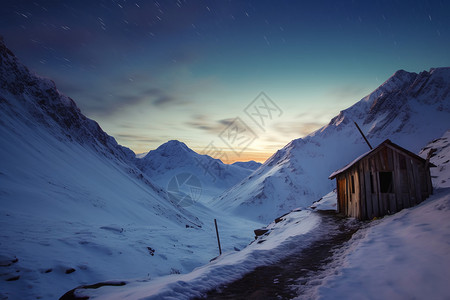 雪山星空风景图片