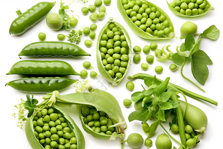 熟食食品-绿豆背景图片