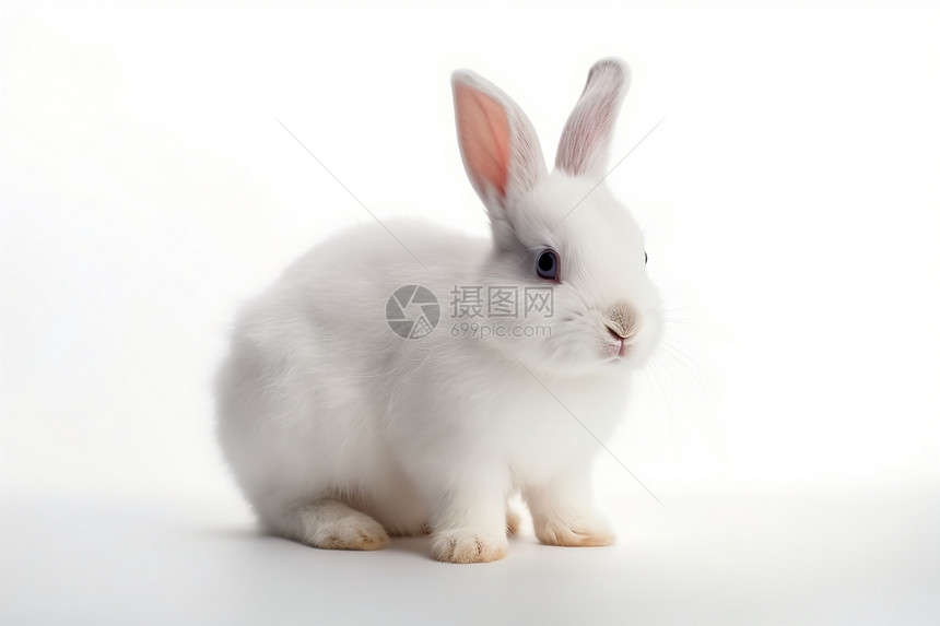 小白兔的特写镜头图片