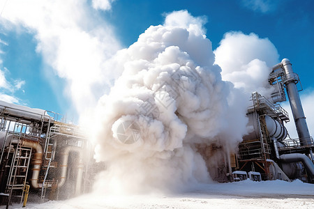工厂冷却机器蒸汽图片
