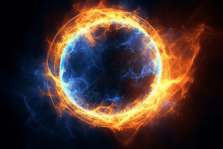 太阳耀斑宇宙星球燃烧设计图片