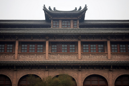 中式屋顶明国风古建筑设计图片