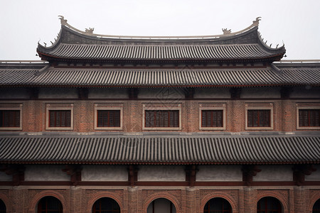 古建筑院子中国式古建筑设计图片