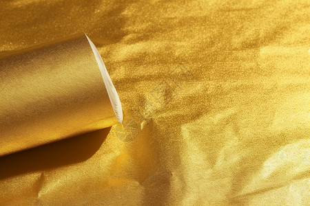 一卷闪光的金箔纸设计图片