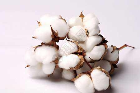 秋天的棉花农业高清图片素材