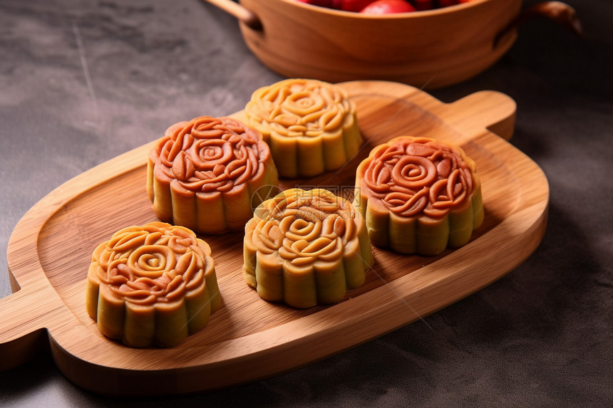 中秋节的传统食物月饼图片