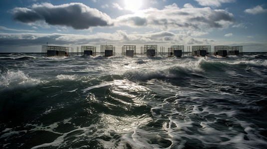 波浪能量发电设备图片
