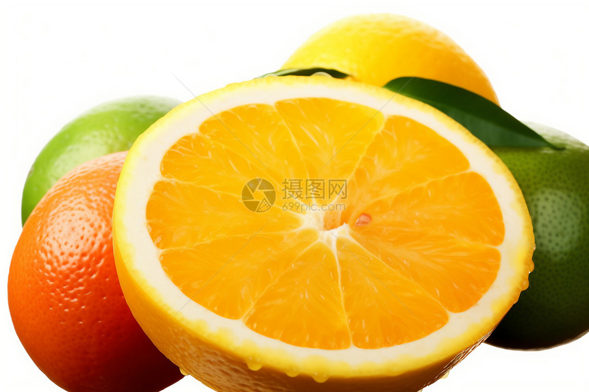 健康新鲜的柑橘图片