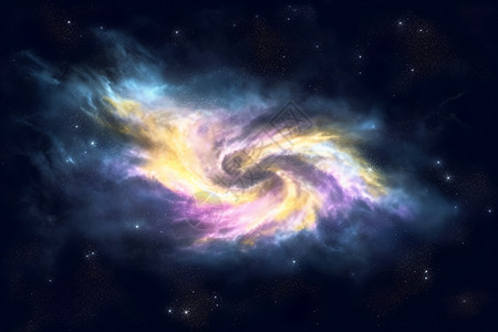 发光的银河系图片