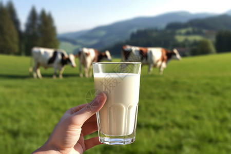 健康的牛奶图片