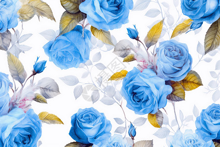 蓝色玫瑰壁纸背景图片