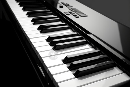 黑白键的钢琴背景图片