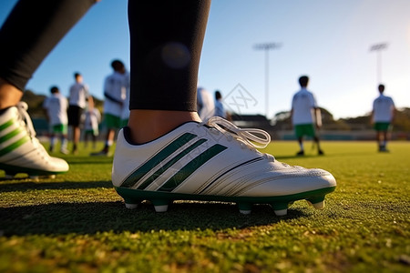 足球比赛鞋子足球鞋背景