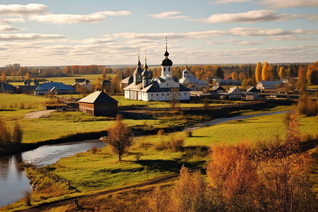 俄罗斯的乡村景象图片