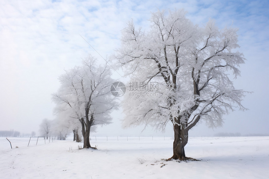 冬季户外雪景图片