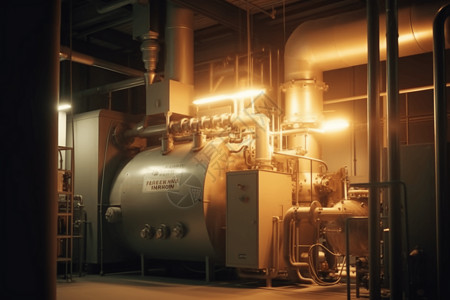 生物质热电联产的工厂车间高清图片