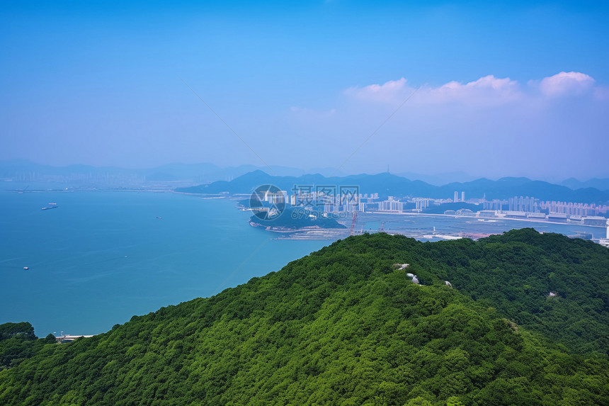 美丽的自然风景山海图片