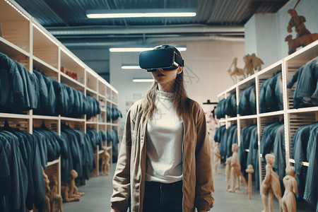 vr机虚拟现实的商店设计图片
