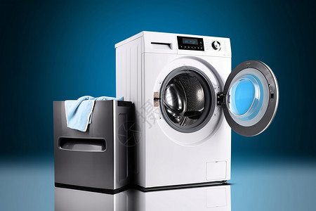 家用电器洗衣机背景图片