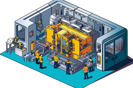 科技工业模具制造背景图片
