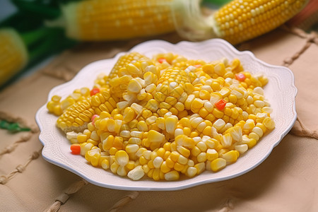 玉米粒食材图片