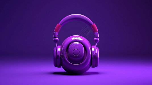 深紫色扬声器设计图片