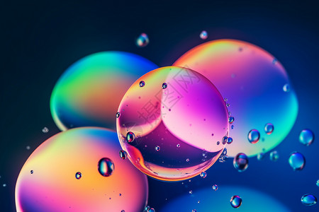 抽象的气泡水滴高清图片