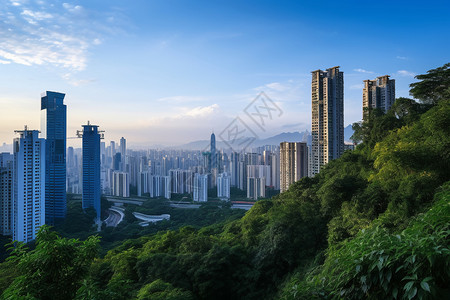 城市大夏高楼大夏背景