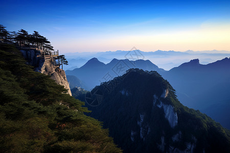 秀丽的山峰岩石老君山高清图片