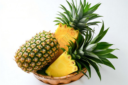 新鲜的热带水果菠萝图片