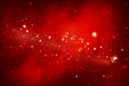 红色圣诞星星背景图片