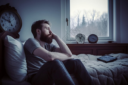 烦烦烦思考的男人背景