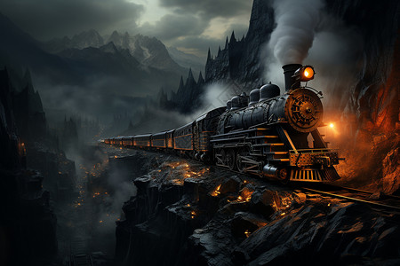 运输煤炭背景图片