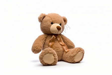 毛绒棕色泰迪熊背景图片