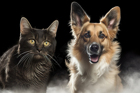 宠物猫和宠物狗高清图片
