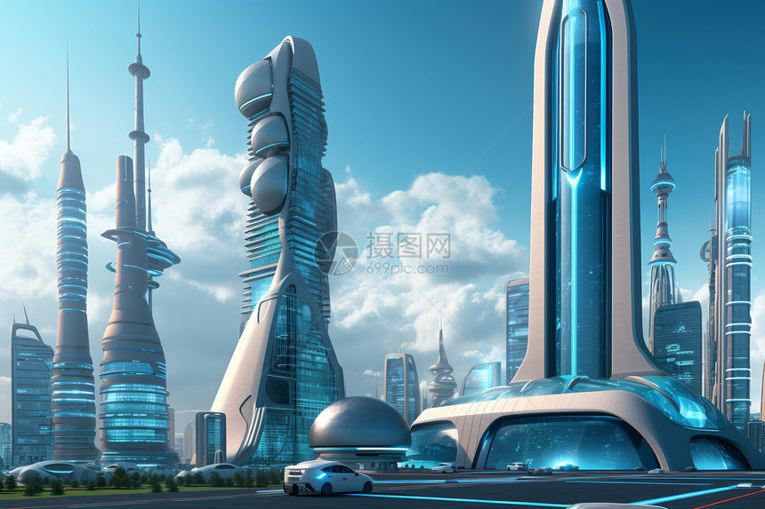 氢动力未来城市图片